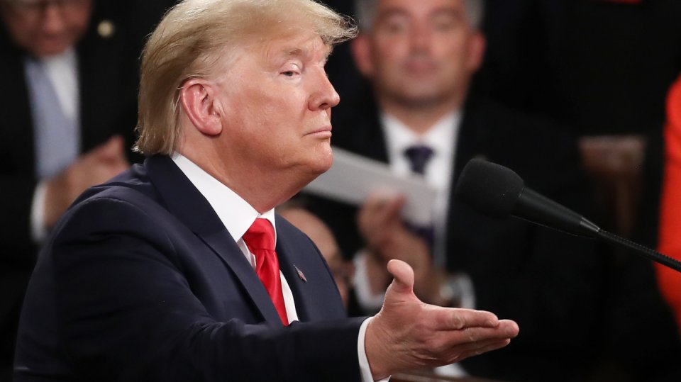 Americký prezident Donald Trump během projevu o stavu unie